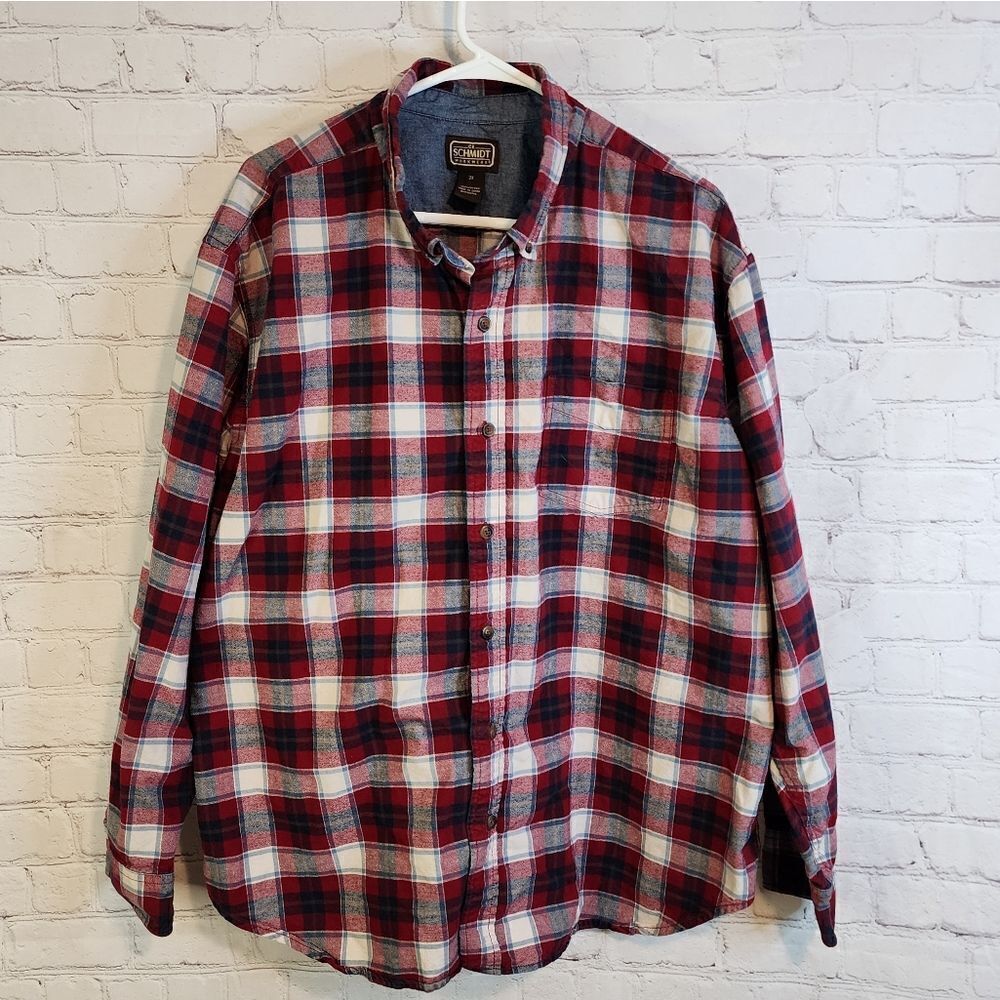 Men's C.E. Schmidt longsleeve button-down shirt, size XXL